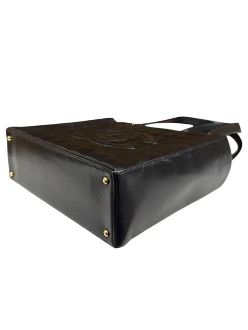 Chanel Choco Bar Tote Lambskin Black